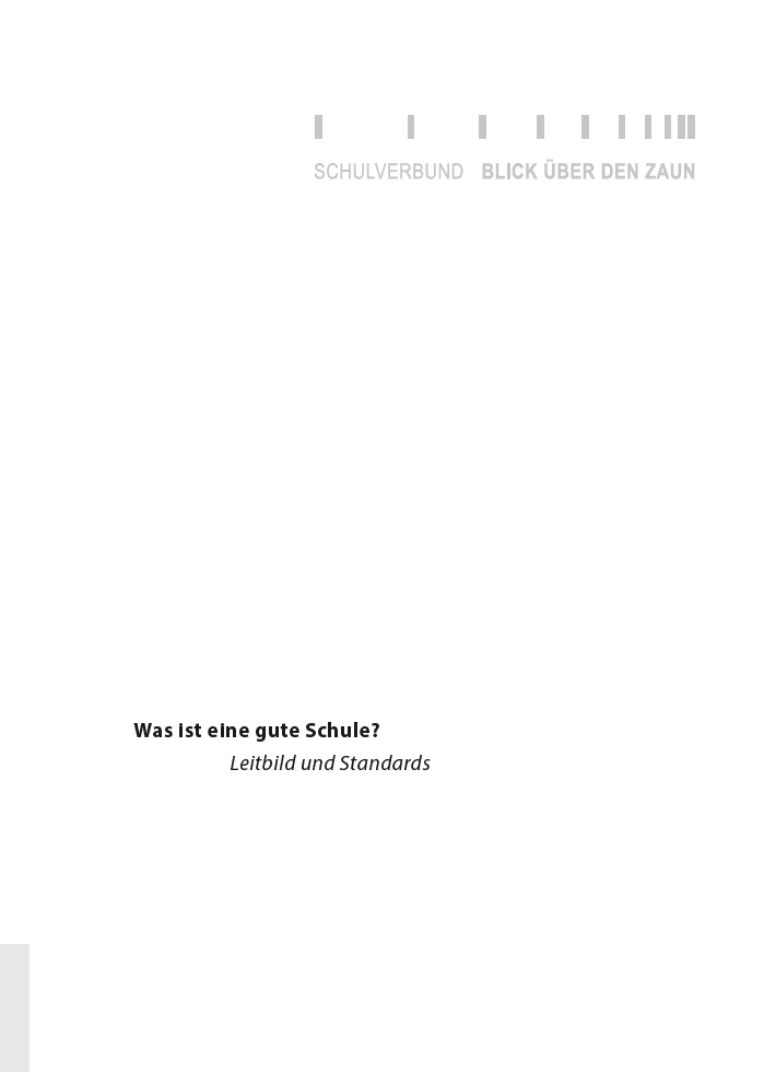 Deckblatt Leitbild und Standards